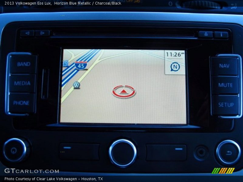Horizon Blue Metallic / Charcoal/Black 2013 Volkswagen Eos Lux