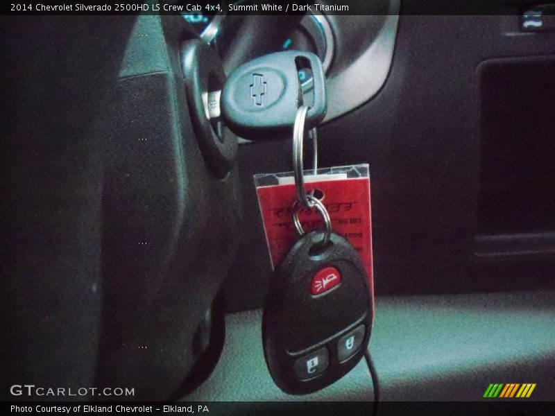 Summit White / Dark Titanium 2014 Chevrolet Silverado 2500HD LS Crew Cab 4x4