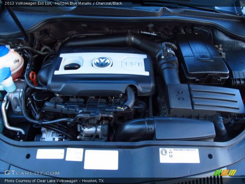 Horizon Blue Metallic / Charcoal/Black 2013 Volkswagen Eos Lux