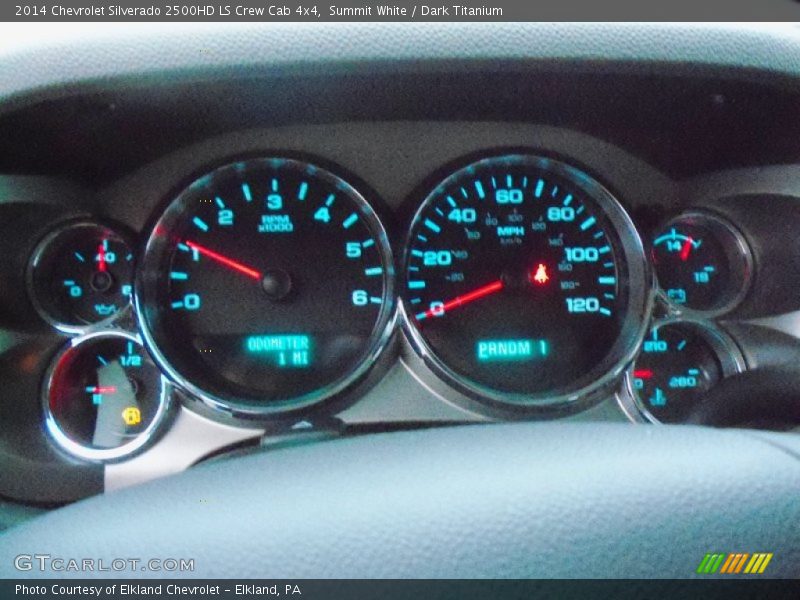 Summit White / Dark Titanium 2014 Chevrolet Silverado 2500HD LS Crew Cab 4x4