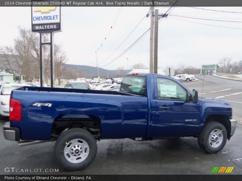 Blue Topaz Metallic / Dark Titanium 2014 Chevrolet Silverado 2500HD WT Regular Cab 4x4