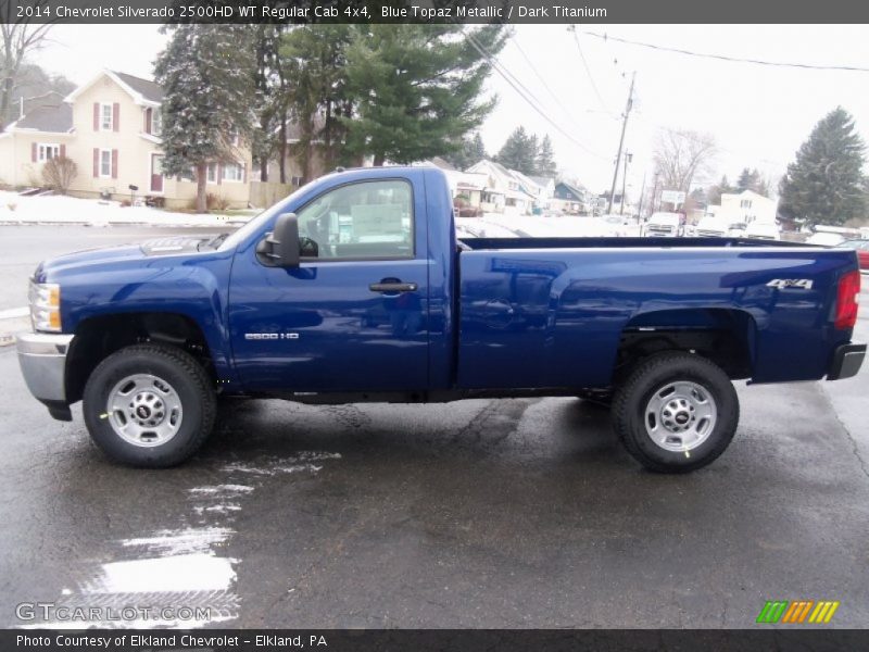  2014 Silverado 2500HD WT Regular Cab 4x4 Blue Topaz Metallic