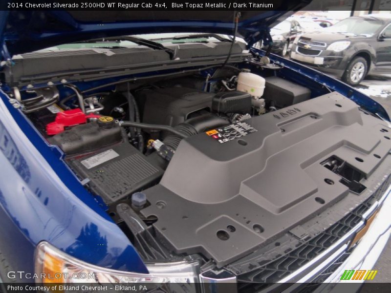 Blue Topaz Metallic / Dark Titanium 2014 Chevrolet Silverado 2500HD WT Regular Cab 4x4