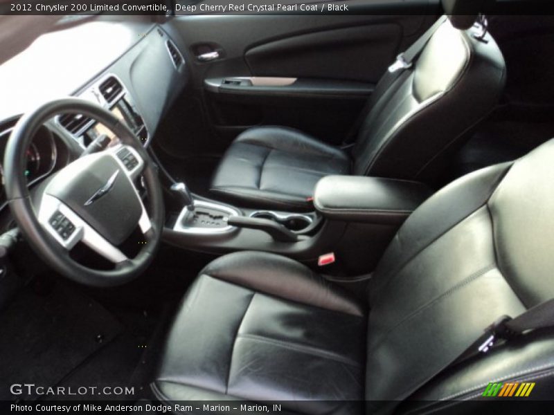 Deep Cherry Red Crystal Pearl Coat / Black 2012 Chrysler 200 Limited Convertible
