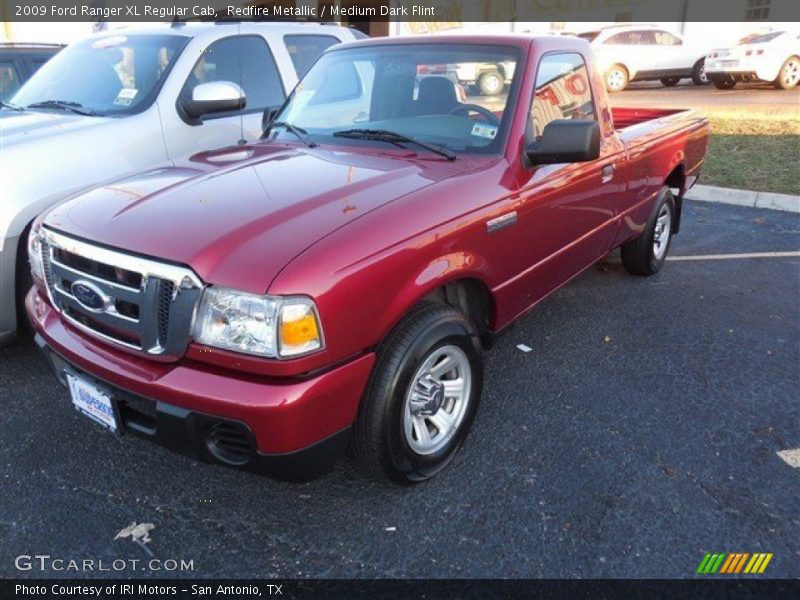 Redfire Metallic / Medium Dark Flint 2009 Ford Ranger XL Regular Cab