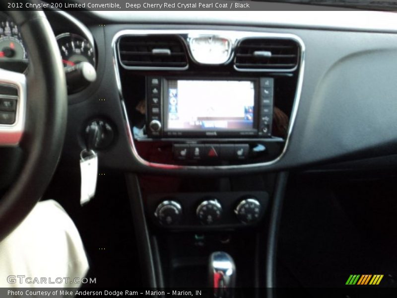 Deep Cherry Red Crystal Pearl Coat / Black 2012 Chrysler 200 Limited Convertible