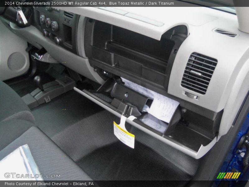 Blue Topaz Metallic / Dark Titanium 2014 Chevrolet Silverado 2500HD WT Regular Cab 4x4
