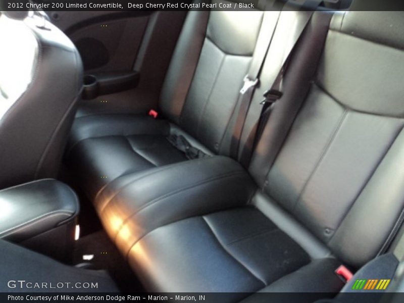 Deep Cherry Red Crystal Pearl Coat / Black 2012 Chrysler 200 Limited Convertible
