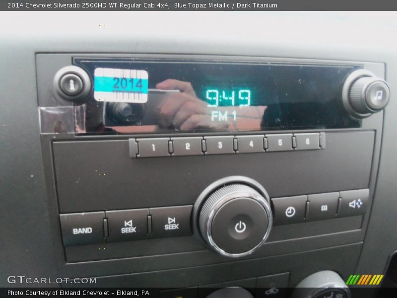 Blue Topaz Metallic / Dark Titanium 2014 Chevrolet Silverado 2500HD WT Regular Cab 4x4