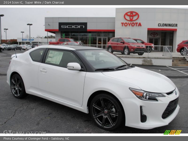 Super White / Dark Charcoal 2014 Scion tC