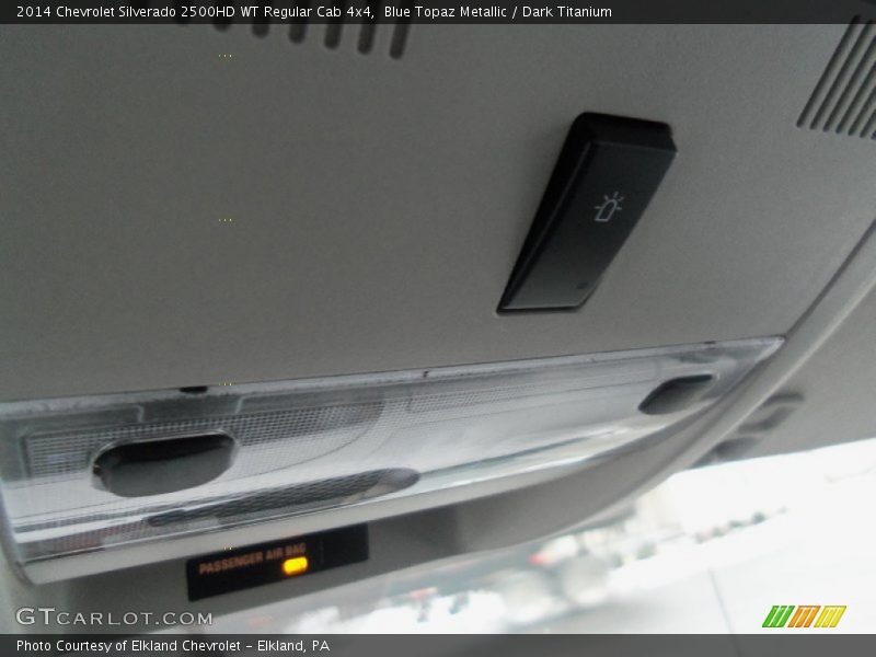 Blue Topaz Metallic / Dark Titanium 2014 Chevrolet Silverado 2500HD WT Regular Cab 4x4