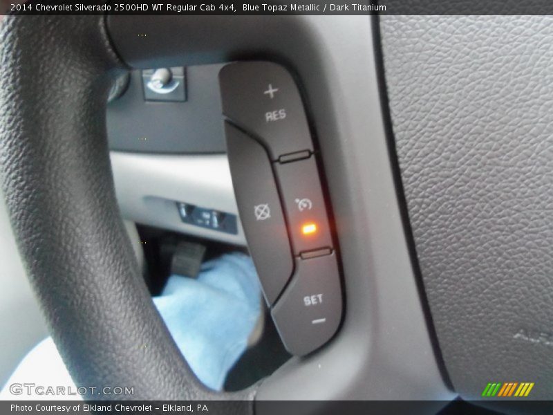 Blue Topaz Metallic / Dark Titanium 2014 Chevrolet Silverado 2500HD WT Regular Cab 4x4