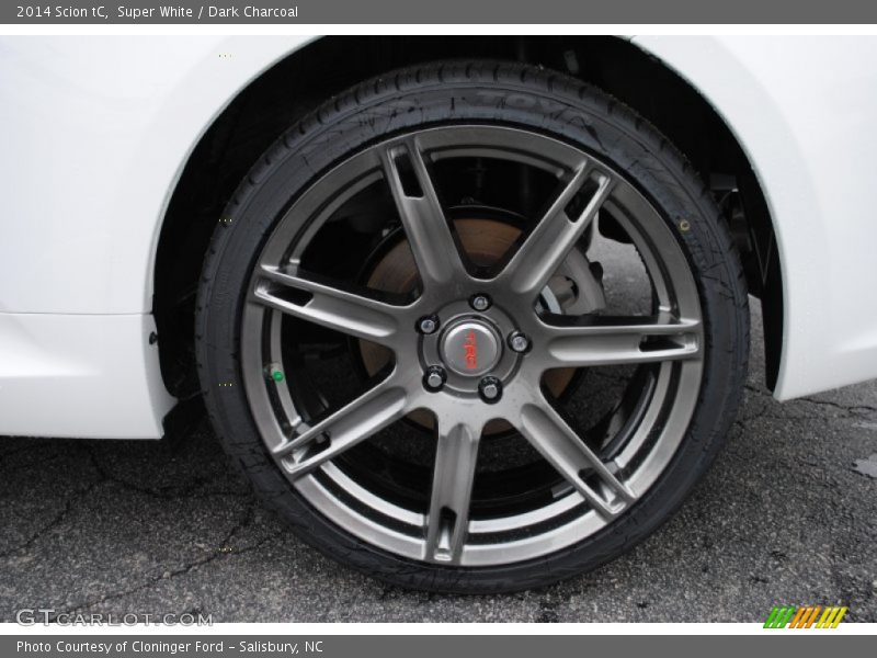 Super White / Dark Charcoal 2014 Scion tC