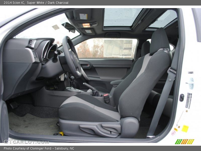 Super White / Dark Charcoal 2014 Scion tC