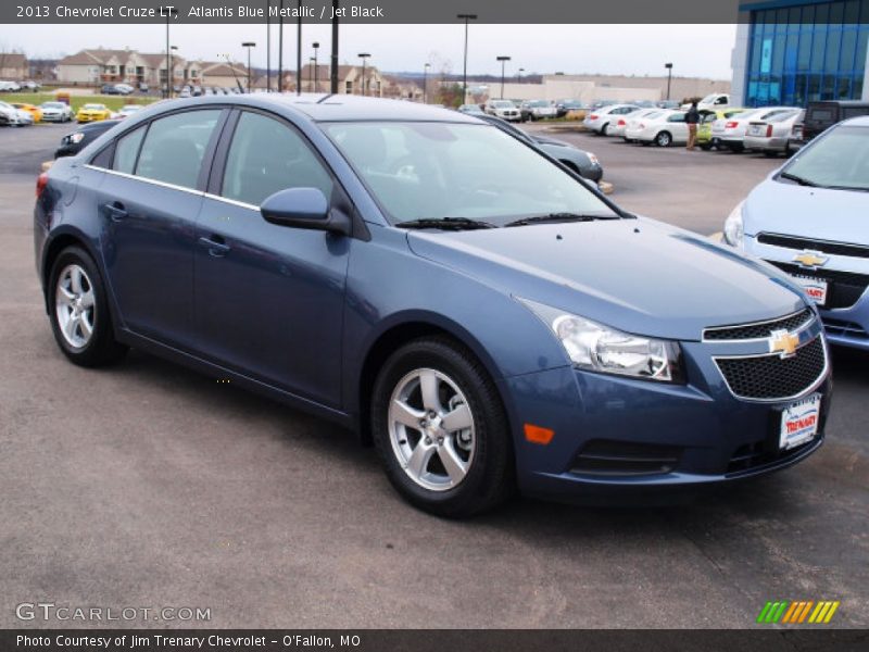 Atlantis Blue Metallic / Jet Black 2013 Chevrolet Cruze LT