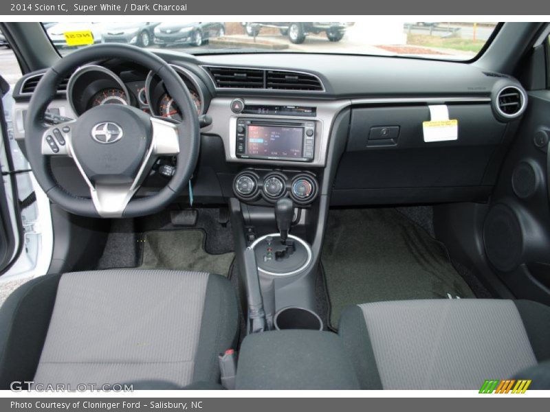 Super White / Dark Charcoal 2014 Scion tC