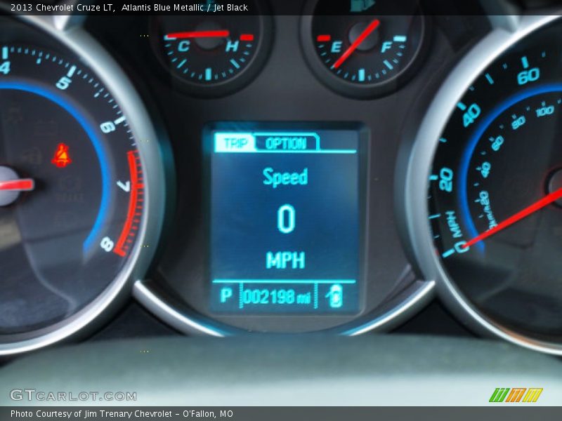 Atlantis Blue Metallic / Jet Black 2013 Chevrolet Cruze LT