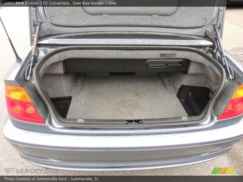 Steel Blue Metallic / Grey 2001 BMW 3 Series 325i Convertible