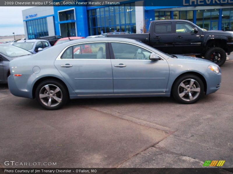 Golden Pewter Metallic / Titanium 2009 Chevrolet Malibu LT Sedan