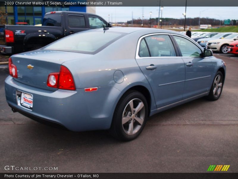 Golden Pewter Metallic / Titanium 2009 Chevrolet Malibu LT Sedan