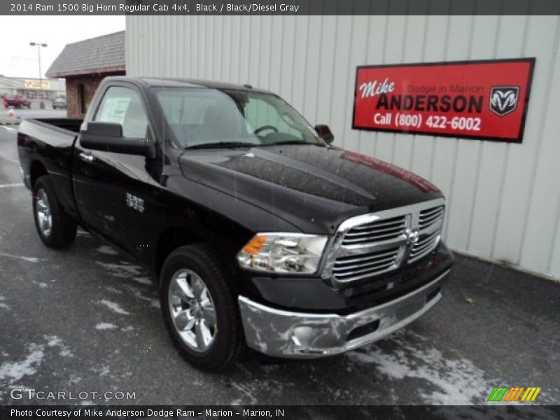 Black / Black/Diesel Gray 2014 Ram 1500 Big Horn Regular Cab 4x4