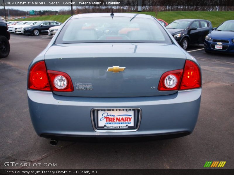 Golden Pewter Metallic / Titanium 2009 Chevrolet Malibu LT Sedan
