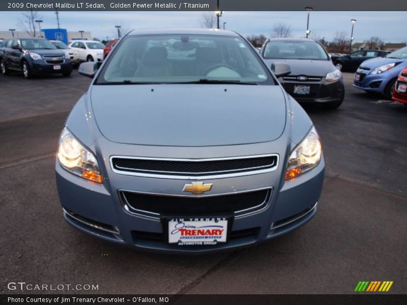 Golden Pewter Metallic / Titanium 2009 Chevrolet Malibu LT Sedan