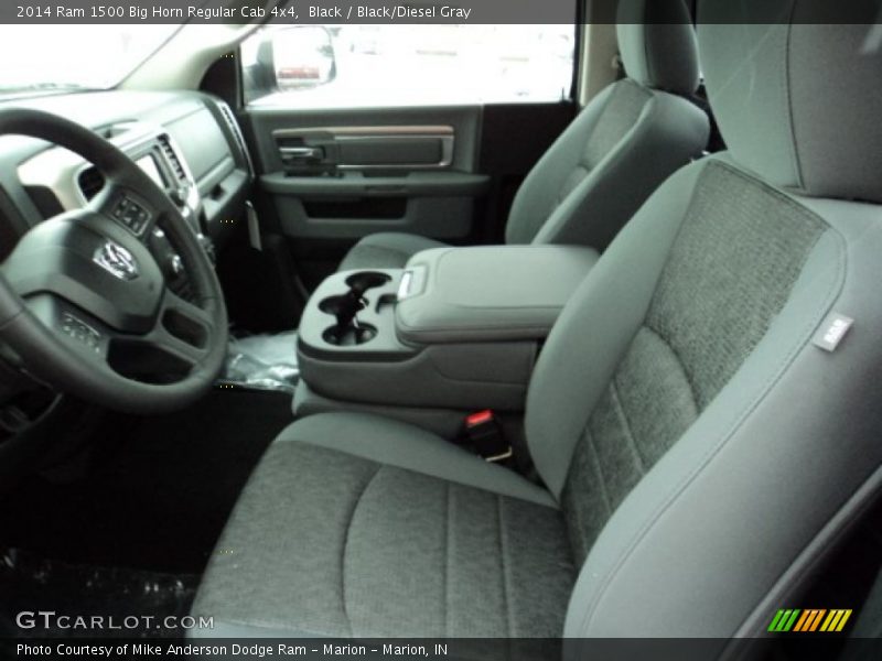Black / Black/Diesel Gray 2014 Ram 1500 Big Horn Regular Cab 4x4