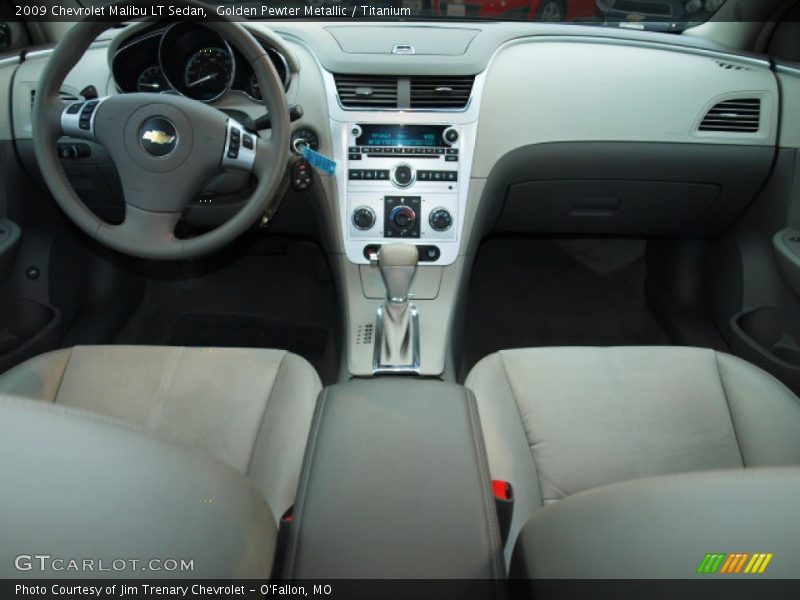 Golden Pewter Metallic / Titanium 2009 Chevrolet Malibu LT Sedan