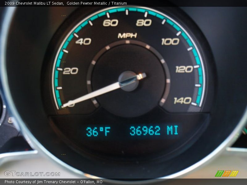 Golden Pewter Metallic / Titanium 2009 Chevrolet Malibu LT Sedan