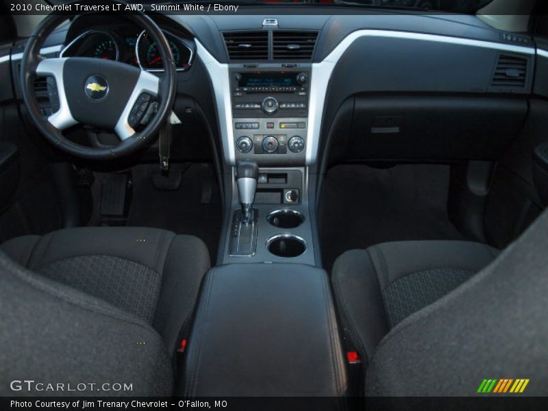 Summit White / Ebony 2010 Chevrolet Traverse LT AWD