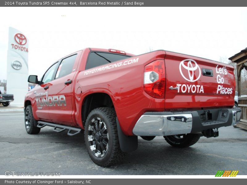 Barcelona Red Metallic / Sand Beige 2014 Toyota Tundra SR5 Crewmax 4x4