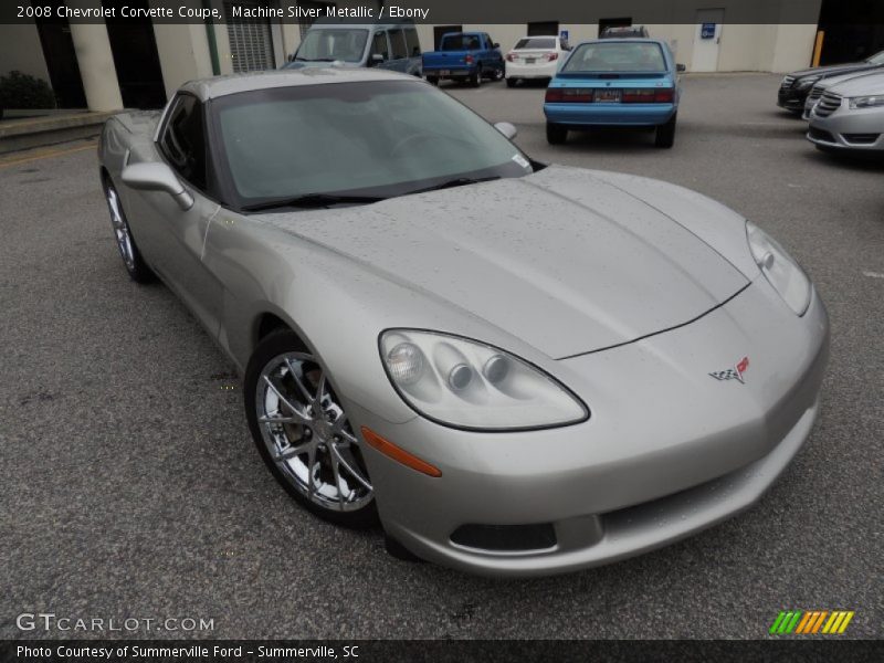 Machine Silver Metallic / Ebony 2008 Chevrolet Corvette Coupe