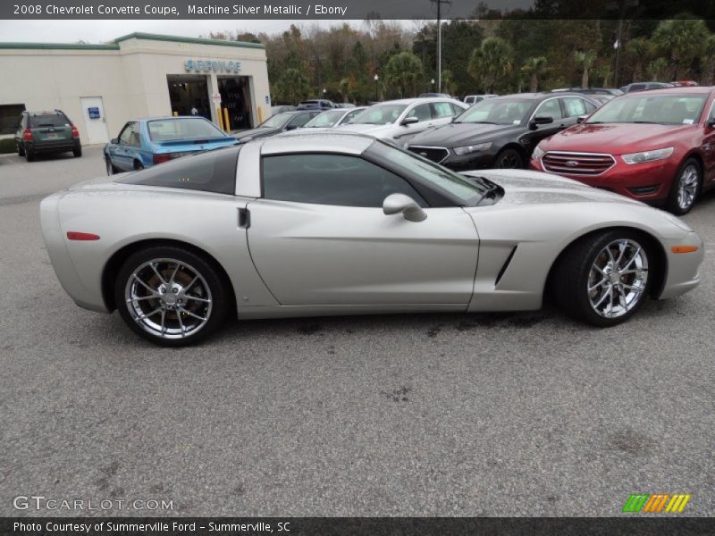 Machine Silver Metallic / Ebony 2008 Chevrolet Corvette Coupe