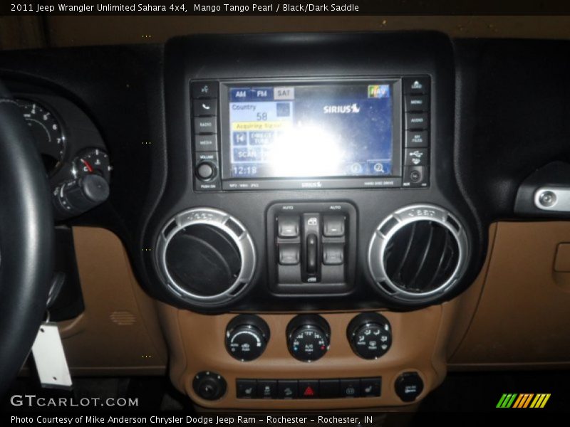Mango Tango Pearl / Black/Dark Saddle 2011 Jeep Wrangler Unlimited Sahara 4x4
