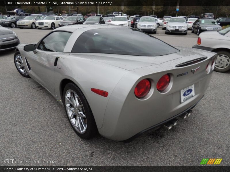 Machine Silver Metallic / Ebony 2008 Chevrolet Corvette Coupe