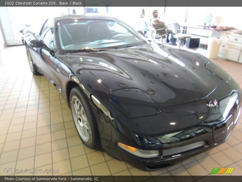 Black / Black 2002 Chevrolet Corvette Z06