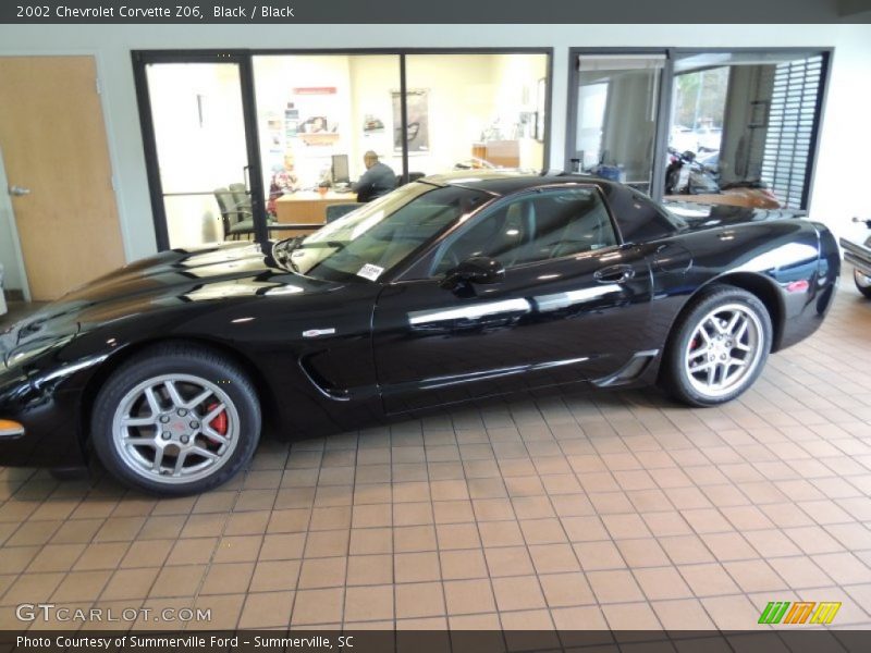 Black / Black 2002 Chevrolet Corvette Z06