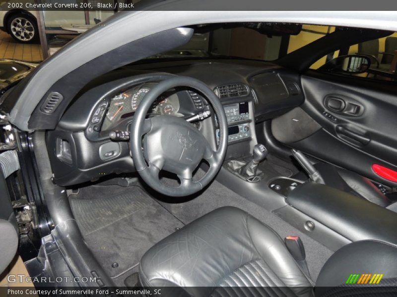 Black Interior - 2002 Corvette Z06 