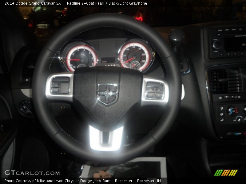 Redline 2-Coat Pearl / Black/Light Graystone 2014 Dodge Grand Caravan SXT