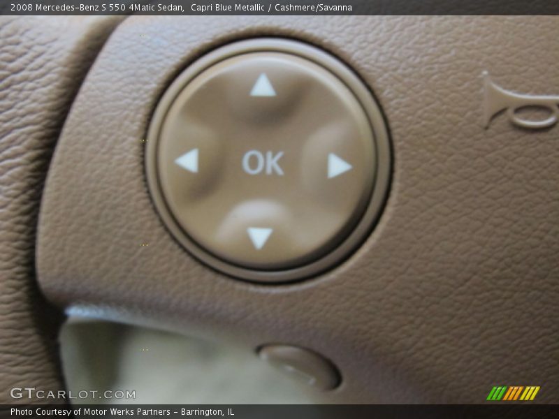 Capri Blue Metallic / Cashmere/Savanna 2008 Mercedes-Benz S 550 4Matic Sedan