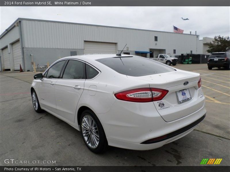 White Platinum / Dune 2014 Ford Fusion Hybrid SE