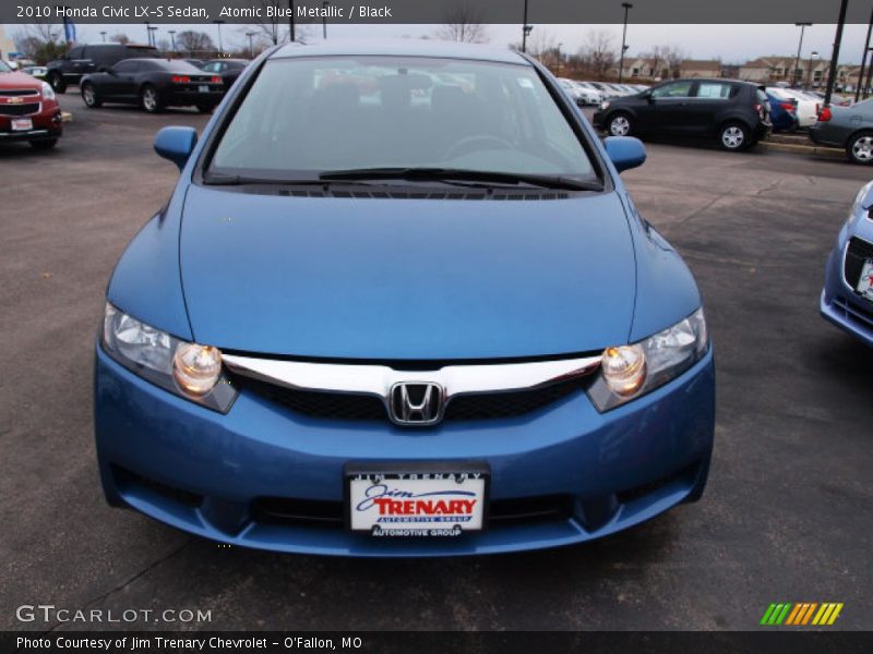 Atomic Blue Metallic / Black 2010 Honda Civic LX-S Sedan