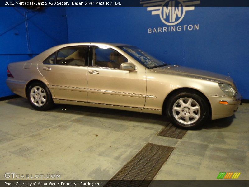 Desert Silver Metallic / Java 2002 Mercedes-Benz S 430 Sedan