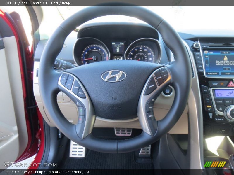 Red / Beige 2013 Hyundai Elantra GT