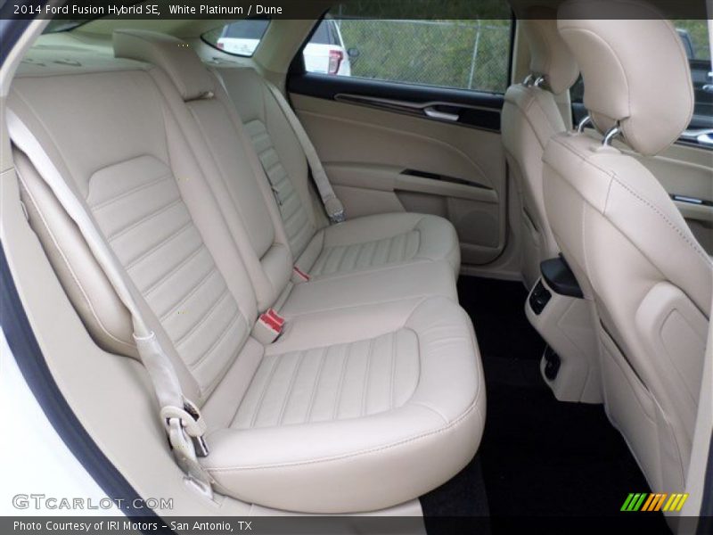White Platinum / Dune 2014 Ford Fusion Hybrid SE