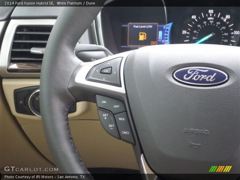 White Platinum / Dune 2014 Ford Fusion Hybrid SE