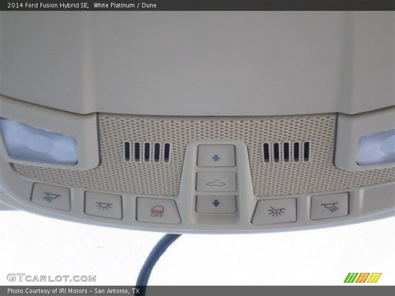 White Platinum / Dune 2014 Ford Fusion Hybrid SE