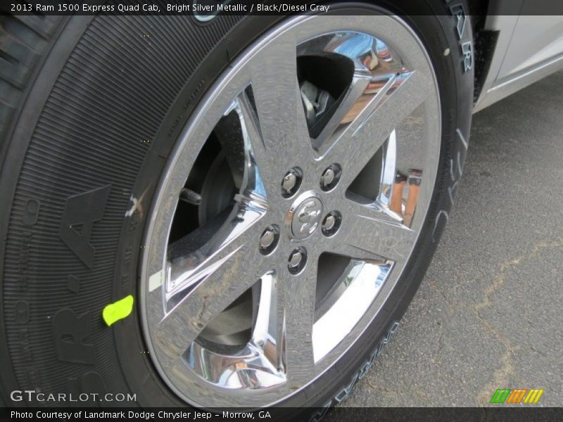 Bright Silver Metallic / Black/Diesel Gray 2013 Ram 1500 Express Quad Cab