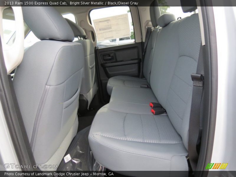Bright Silver Metallic / Black/Diesel Gray 2013 Ram 1500 Express Quad Cab
